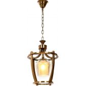 Lumina Deco Brooklyn W1 lampa wisząca 1x40W mosiądz/szkło przezroczysto-białe LDP1231-1MD