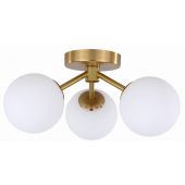 Light Prestige Dorado lampa podsufitowa 3x40 W biała-złota LP-002/3C