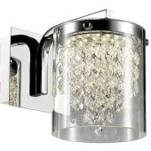 Light Prestige Cantos kinkiet 1x6W LED srebrny/przezroczysty LP-1114/1W