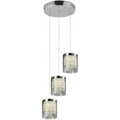 Light Prestige Cantos 3 lampa wisząca 3x6W srebrna/przezroczysta LP-1114/3C