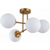 Light Prestige Roma lampa podsufitowa 4x40W złota/biała LP-1345/4PGD