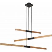 Light Prestige Lugano 3 lampa wisząca 3x48W brązowo/czarna LP-2828/3P