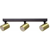 Light Prestige Snow lampa podsufitowa 3x50W czarna/złota LP-731/3WGD