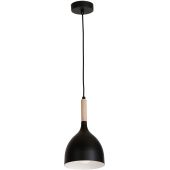 Luminex Noak Wood lampa wisząca 1x60W czarny/drewno 1191