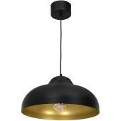 Luminex Basca lampa wisząca 1x60W czarny/złoty 1539