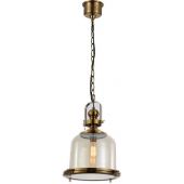 Mantra Vintage lampa wisząca 1x60W mosiądz/przydymiony 4970