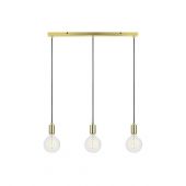 Markslöjd Sky lampa wisząca 3x60W złota 106335