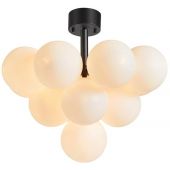 Markslöjd Merlot lampa podsufitowa 13x20W czarny/biały 107913