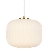 Markslöjd Sober lampa wisząca 1x20W mosiądz/biały 107918