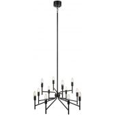 Markslöjd Regent lampa wisząca 12x40W czarna 108107