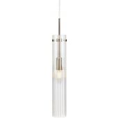 Markslöjd Tubo lampa wisząca 1x40W stal/szkło przezroczyste 108112