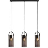 Markslöjd Glory lampa wisząca 3x15W przydymiona/czarna 108219