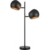 Markslöjd Edgar lampa stołowa 2x40 W czarna 108691