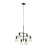 Markslöjd Cielo lampa wisząca 6x40 W czarna 108717