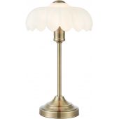 Markslöjd Kurage lampa stołowa 1x40 W biała-antyczny mosiądz 109179