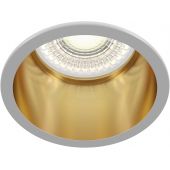 Maytoni Reif lampa do zabudowy 1x50W biały/złoty DL049-01WG