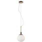 Maytoni Erich lampa wisząca 1x40W biała/złota MOD221-PL-01-G