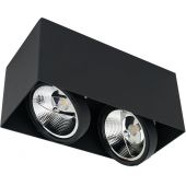 Milagro Plaza lampa podsufitowa 2x12W czarna ML4746