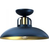 Milagro Felix Navy Blue lampa podsufitowa 1x60W niebieski/złoty MLP7713