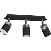 Milagro Joker lampa podsufitowa 3x8W czarna/chrom MLP912