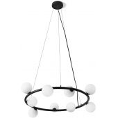 Miloox Pomi lampa wisząca 9x40W biała/czarna 1744.102