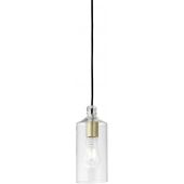 Miloox Ebe lampa wisząca 1x40W czarna/przezroczysta 1744.12