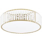 Moosee Crown plafon 1x24 W biały-złoty-kryształowy MSE010100366