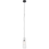 MaxLight Mauri lampa wisząca 1x12 W czarna-przezroczysta P0588