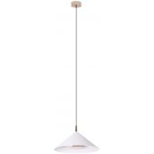 MaxLight Vulcano lampa wisząca 1x5W biały/złoty P0505