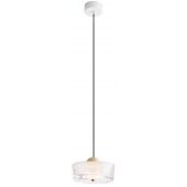 MaxLight Lipari lampa wisząca 1x6 W przezroczysta-złoto szczotkowane  P0542