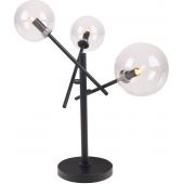 MaxLight Lollipop lampa stołowa 3x40W czarny/przezroczysty T0043