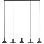 Nowodvorski Lighting Hermanos V lampa wisząca 5x10W czarna 10906