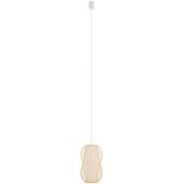 Nowodvorski Lighting Puket lampa wisząca 1x25 W biała-drewno 11160