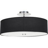 Nowodvorski Lighting Viviane lampa podsufitowa 3x60W czarna 6390