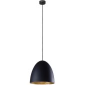 Nowodvorski Lighting Egg lampa wisząca 1x25W czarny/złoty 9022