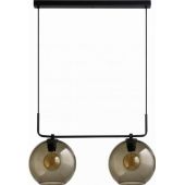 Nowodvorski Lighting Monaco lampa wisząca 2x60W czarny/szkło przydymione 9363