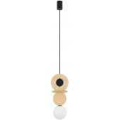 Nowodvorski Lighting Drops Wood lampa wisząca 1x12 W czarna 11173