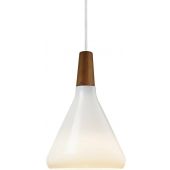 Nordlux DFTP Nori 18 lampa wisząca 1x40W biały opal/brązowy 2120843001