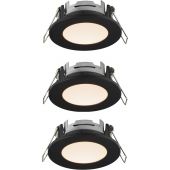 Nordlux Leonis lampa do zabudowy 3x4,5W LED czarna 49200103