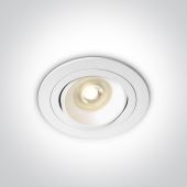 One Light Arta lampa do zabudowy 1x50W biała 11105UB/W