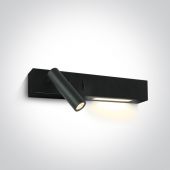 One Light Agrilos kinkiet 2x3 W czarny 65146/B/W