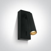 One Light Kandila kinkiet 1x3 W czarny 65746/B/W