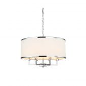 Orlicki Design Casa Cromo M lampa wisząca 6x15W chrom/kremowa biel OR80216