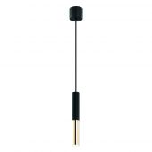 Outlet - Orlicki Design Slimi Nero S/Gold lampa wisząca 1x3,5W czarny/złoty OR80810