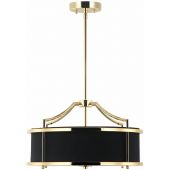 Orlicki Design Stanza Gold/Nero S lampa podsufitowa 3x15W LED złoty/czarny OR84139