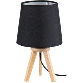 Rabalux Lychee lampa stołowa 1x25W czarny/buk 2069
