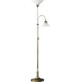 Rabalux Marian lampa stojąca 2x60W mosiądz/biała 2708