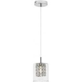 Rabalux Duchess lampa wisząca 1x40W chrom/przezroczysty 3114