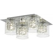 Rabalux Duchess lampa podsufitowa 4x40W chrom/przezroczysty 3115