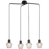 Rabalux Belano lampa wisząca 4x40 W czarna 3540